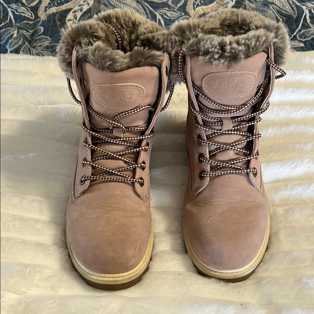 Lugz Women's Fur-Lined Boots - Pink